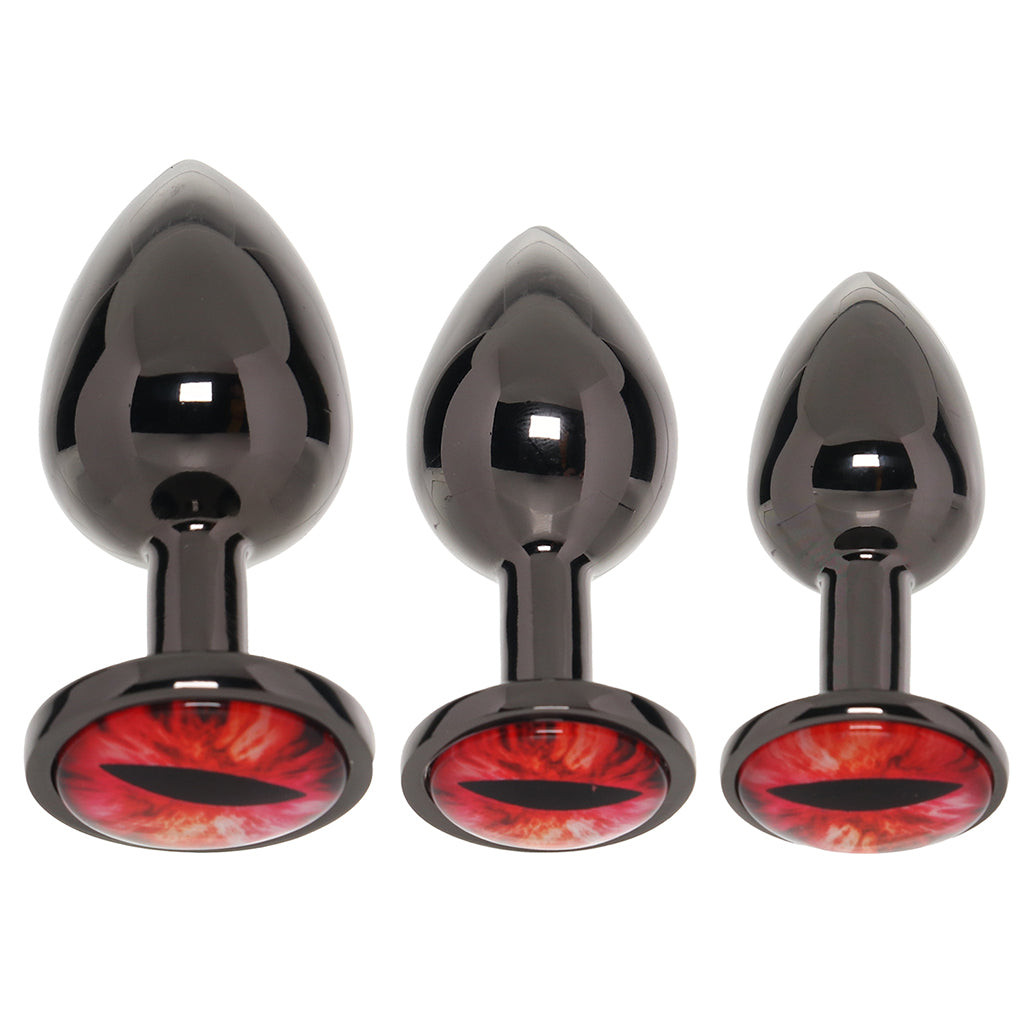 Creature Cocks Sinister Eyes Metal Butt Plug Set - Tophatter's Adult Sex Toys Online Anal Sex Toys > Butt Plugs - Tophatter Daily Deals
