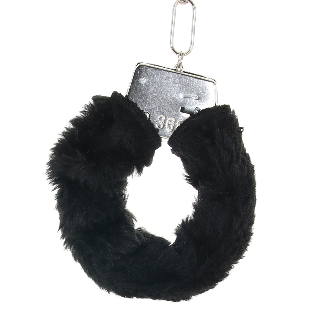 Black Furry Hand Cuffs - Tophatter's Adult Products Bondage and Fetish > Wrist and Ankle Cuffs - Tophatter Daily Deals