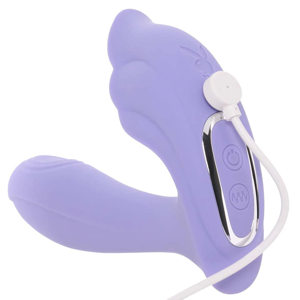 Playboy Lilac Fantasy Wearable Vibe - Tophatter's Adult Sex Toys Online Vibrators > Wearable & Panty Vibrators - Tophatter Daily Deals