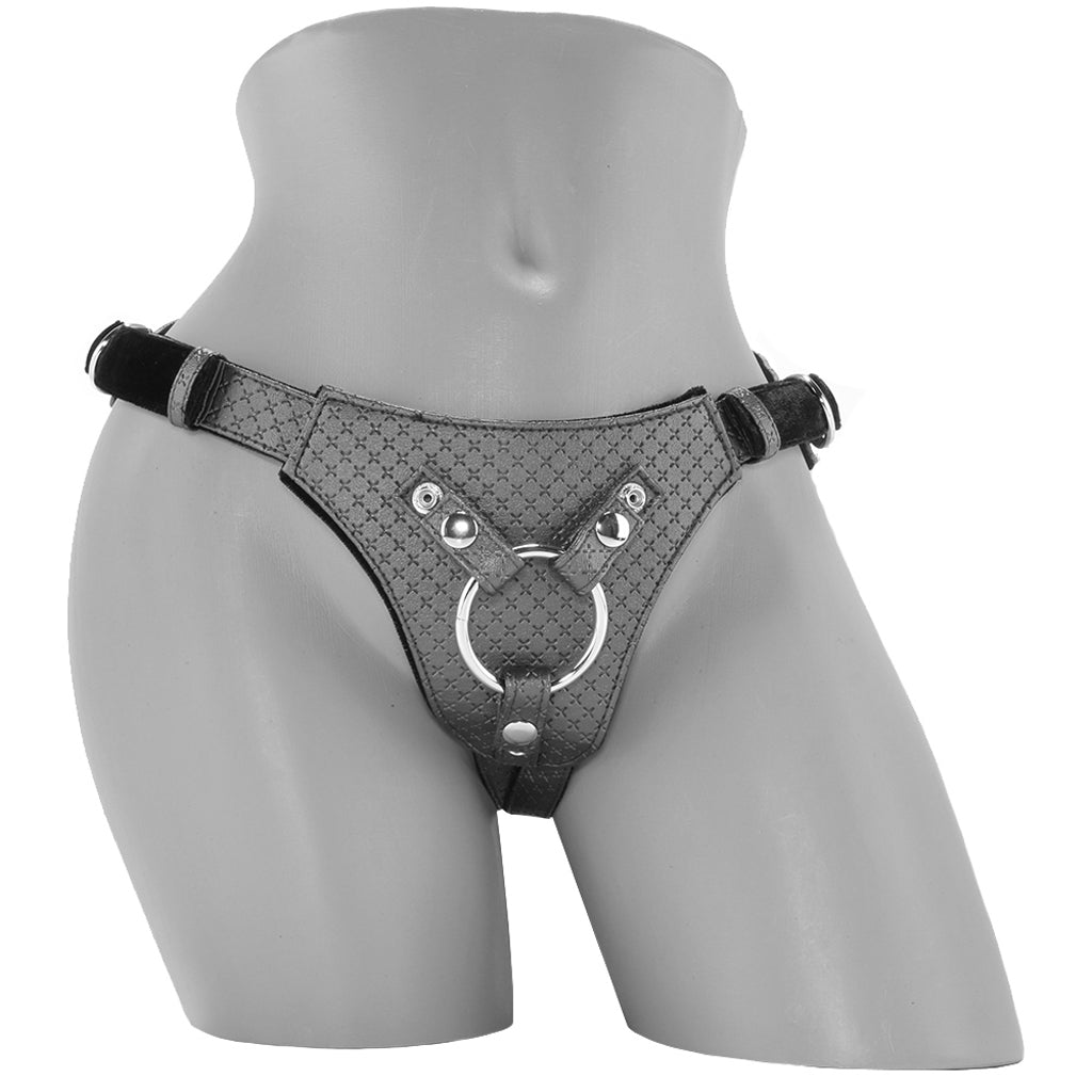Her Royal Harness The Regal Queen in Pewter - Tophatter's Adult Products Dildo Sex Toys > Strap-On and Harnesses - Tophatter Daily Deals