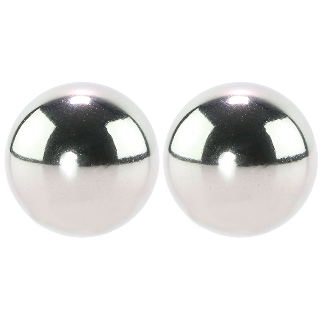Metallic Weighted Steel Orgasm Balls in Silver Kegel, Ben Wa and Pelvic Health Tools - Tophatter Daily Deals