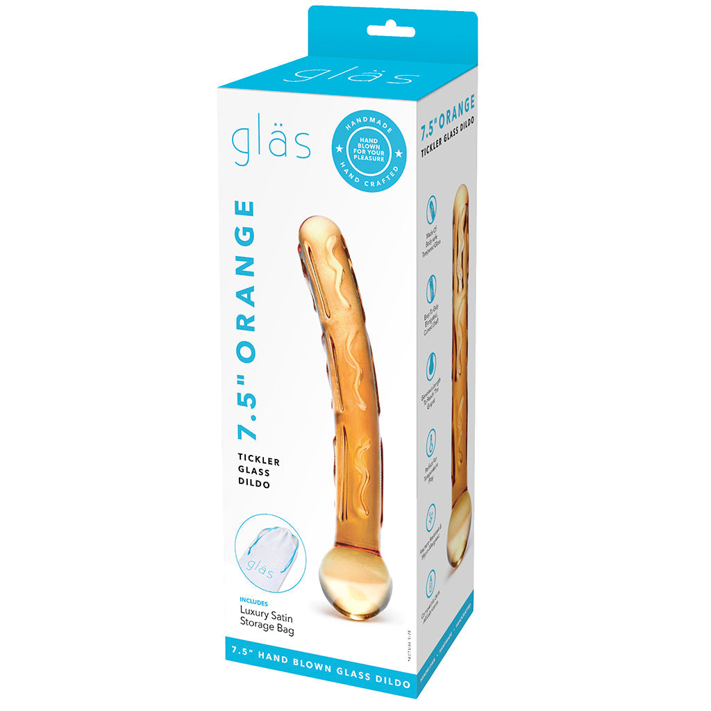 gläs Orange Tickler Glass Dildo - Tophatter's Adult Sex Toys Online Dildo Sex Toys > Pyrex Glass Dildos - Tophatter Daily Deals