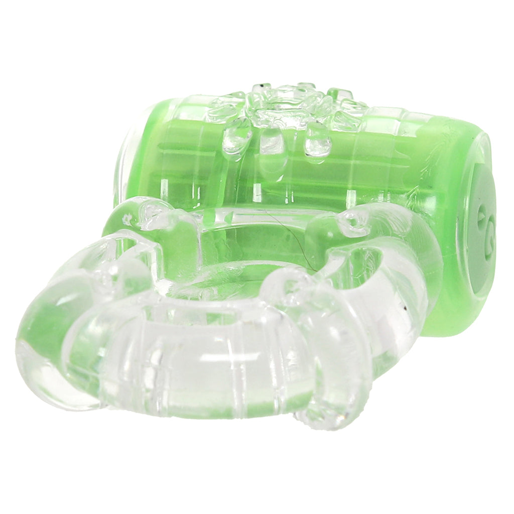 Play With Me Pleaser Rechargeable Cock Ring in Neon Green Cock Rings - Tophatter Daily Deals