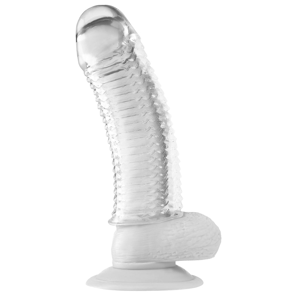 Blue Line 6.5 Inch Clear Textured Extension Sleeve Male Enhancement > Extenders and Sleeves - Tophatter Daily Deals