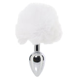 Gemsations 3 Inch Bunny Tail Butt Plug in Silver Anal Sex Toys > Butt Plugs - Tophatter Daily Deals