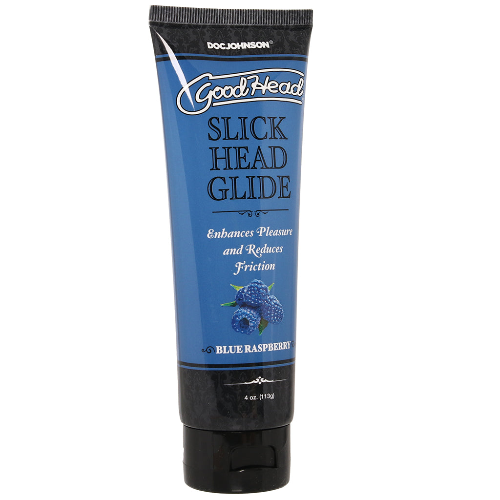GoodHead Slick Head Glide 4oz/113g in Blue Raspberry Lubes and Lotions > Flavored Sex Lubes - Tophatter Daily Deals
