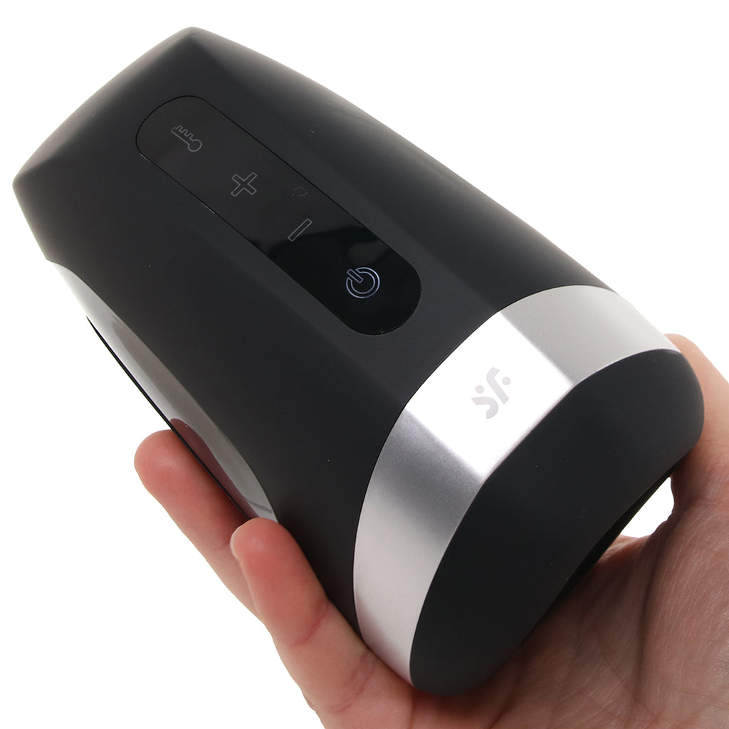 Satisfyer Men Heat & Vibration Stroker Male Masturbators > Vibrating - Tophatter Daily Deals