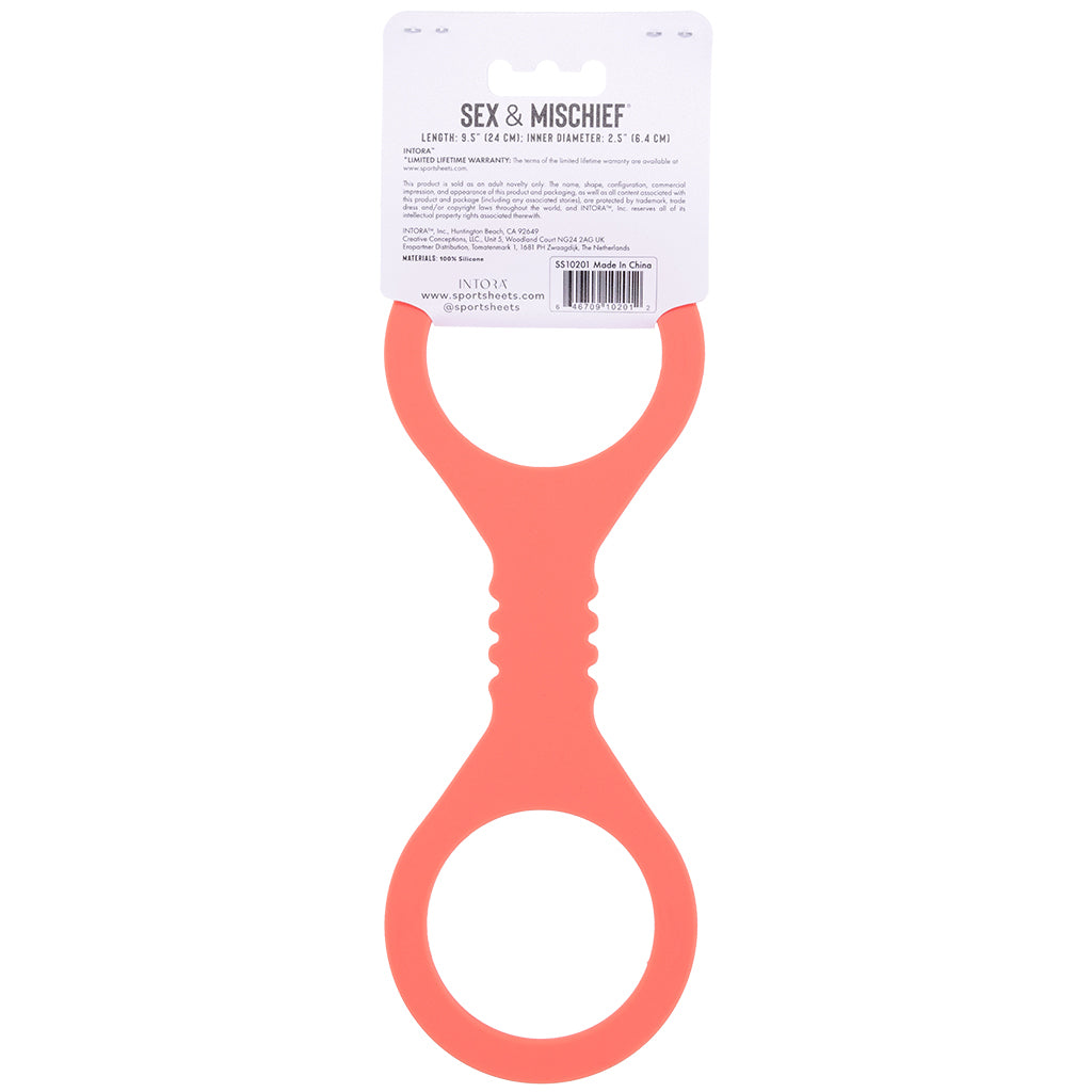 S&M Peaches 'n CreaMe Silicone Cuffs in Small - Tophatter's Adult Sex Toys Online Bondage and Fetish > Wrist and Ankle Cuffs - Tophatter Daily Deals