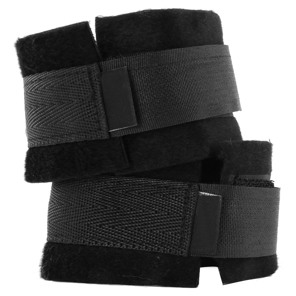 Black & White Velcro Wrist or Ankle Cuffs - Tophatter's Adult Products Bondage and Fetish > Wrist and Ankle Cuffs - Tophatter Daily Deals