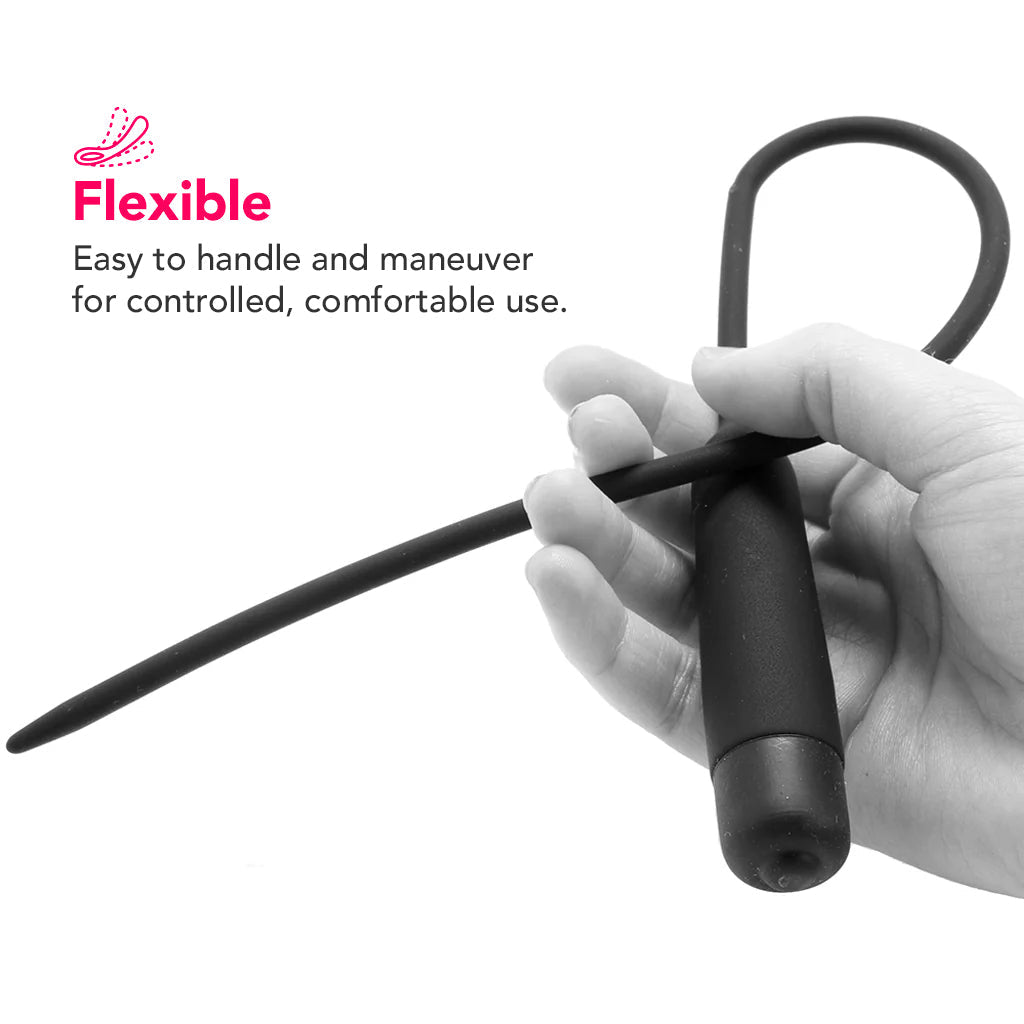 Ouch! Vibrating Extra Long Silicone Urethral Sound Bondage and Fetish > Cock and Ball Devices - Tophatter Daily Deals