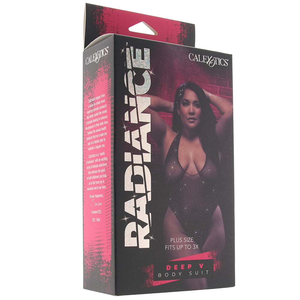 Radiance Deep V Black Body Suit XL Lingerie > Lingerie - Tophatter Daily Deals