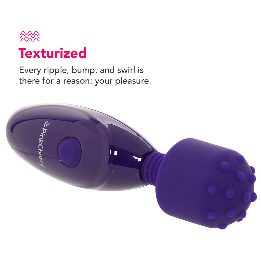 PinkCherry Baby Nubby Rechargeable Mini Wand Vibrators > Clitoral Stimulators - Tophatter Daily Deals