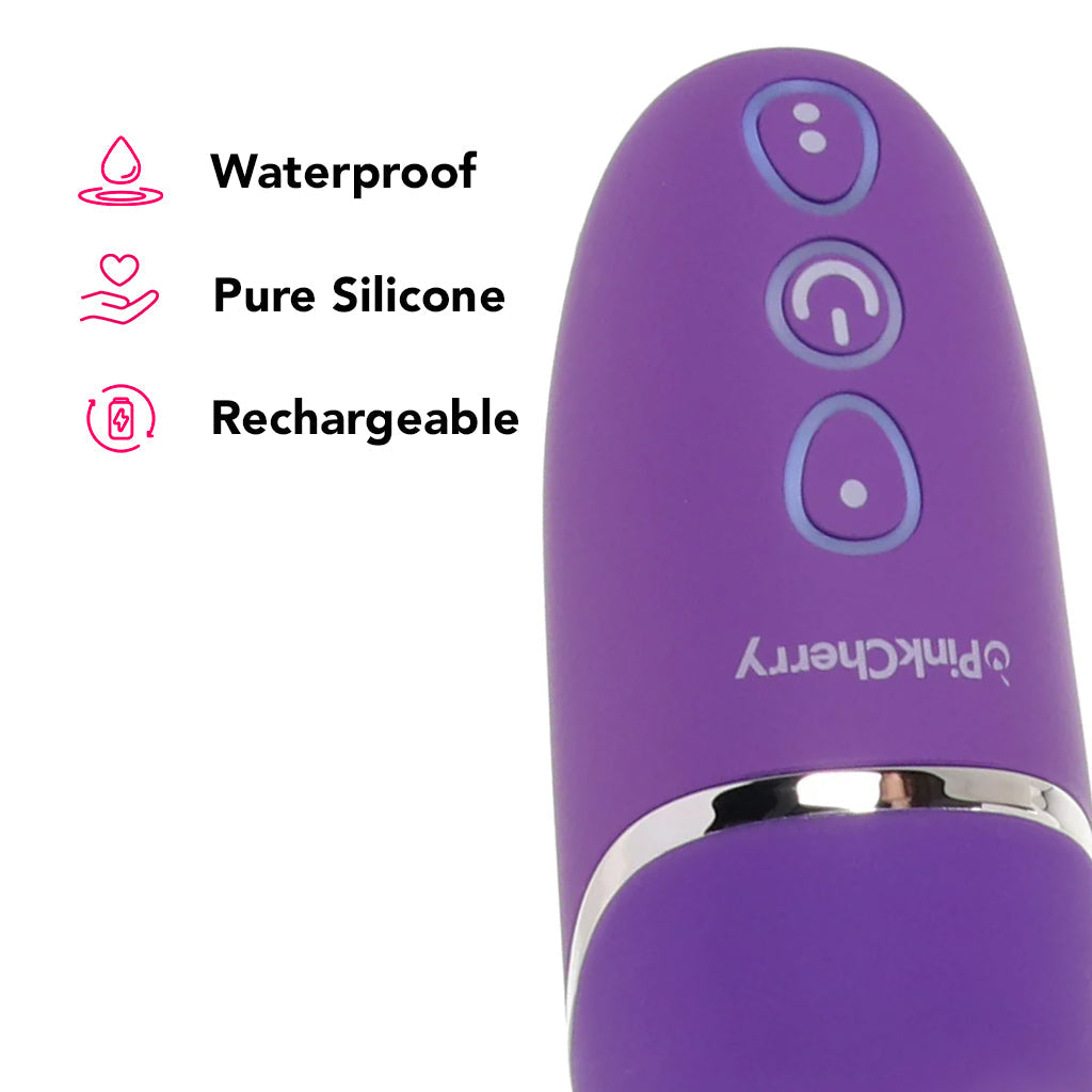 PinkCherry G-Spot Stroker Rabbit Vibe in Purple Vibrators > Rabbit Vibrators - Tophatter Daily Deals