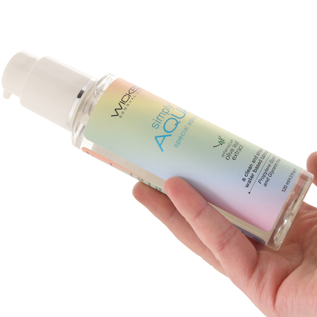 Simply Aqua Special Edition Lube 4oz/120ml Lubes and Lotions > Water Based Sex Lubes - Tophatter Daily Deals