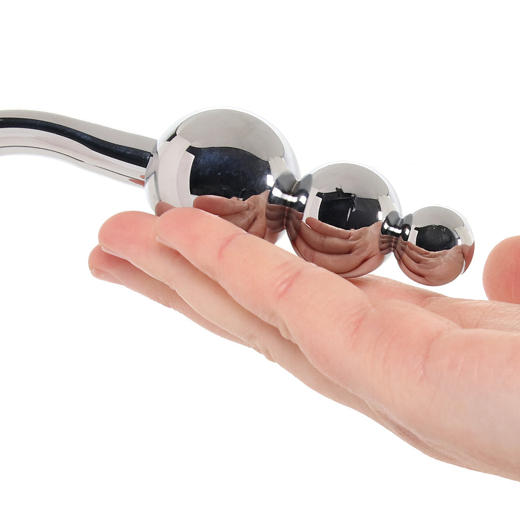 Master Series Roped Beaded Steel Anal Hook Dildo Sex Toys > Anal Dildos - Tophatter Daily Deals