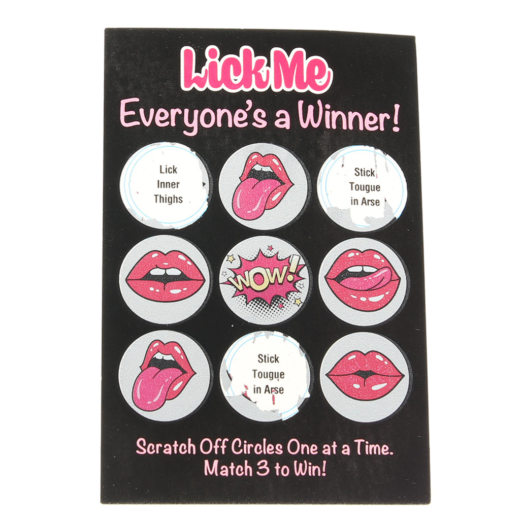 Lick Me Lotto Scratch Card - Tophatter's Adult Products Sensual Love > Games - Tophatter Daily Deals