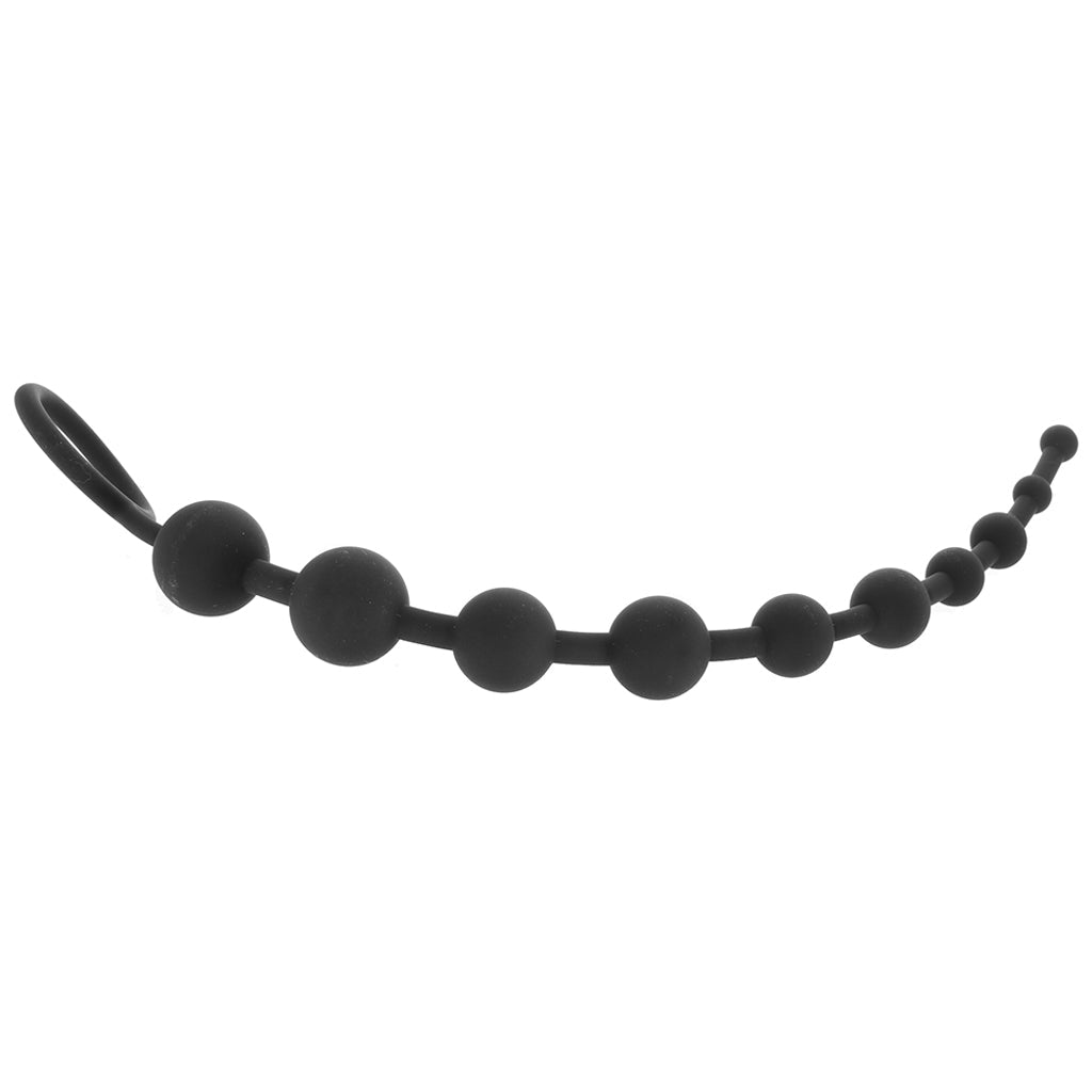 Anal Adventures Platinum Silicone Anal Beads - Tophatter's Adult Products Anal Sex Toys > Anal Beads - Tophatter Daily Deals