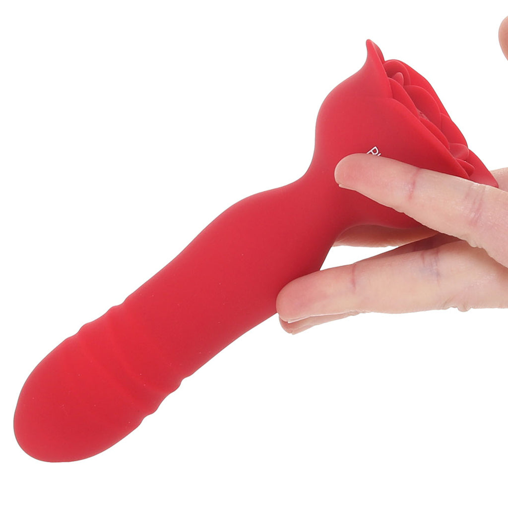 Bloomgasm Rose Delight Thrusting Vibe - Tophatter's Adult Sex Toys Online Vibrators > Clitoral Stimulators - Tophatter Daily Deals