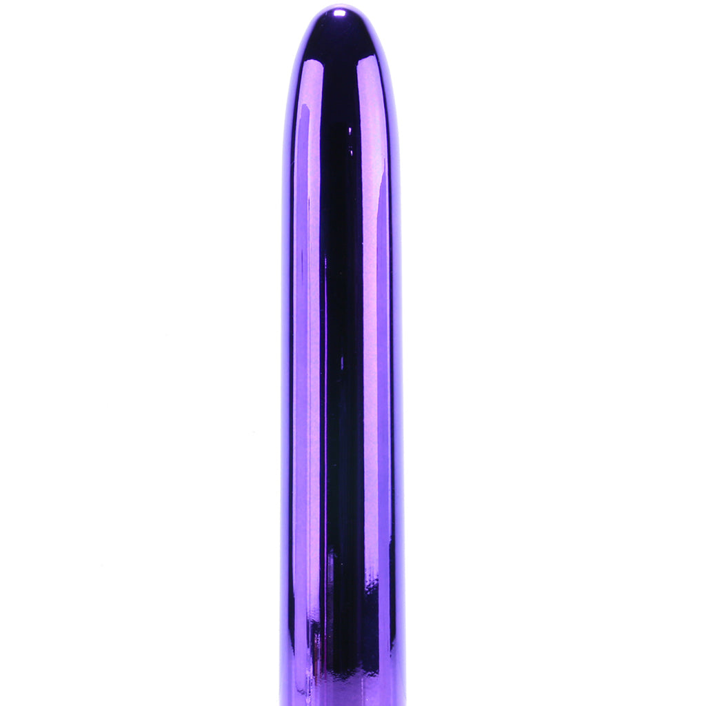 Classix 7 Inch Slimline Rocket Vibe in Metallic Purple - Tophatter's Vibrator Deals Online Vibrators > Traditional Vibrators - Tophatter Daily Deals