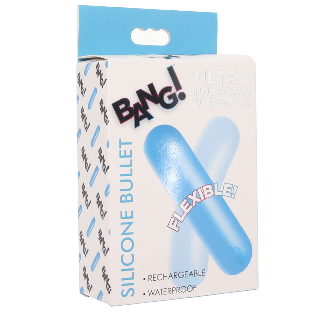 Bang! Flexible Silicone Bullet Vibe in Blue Vibrators > Bullet and Egg Vibrators - Tophatter Daily Deals