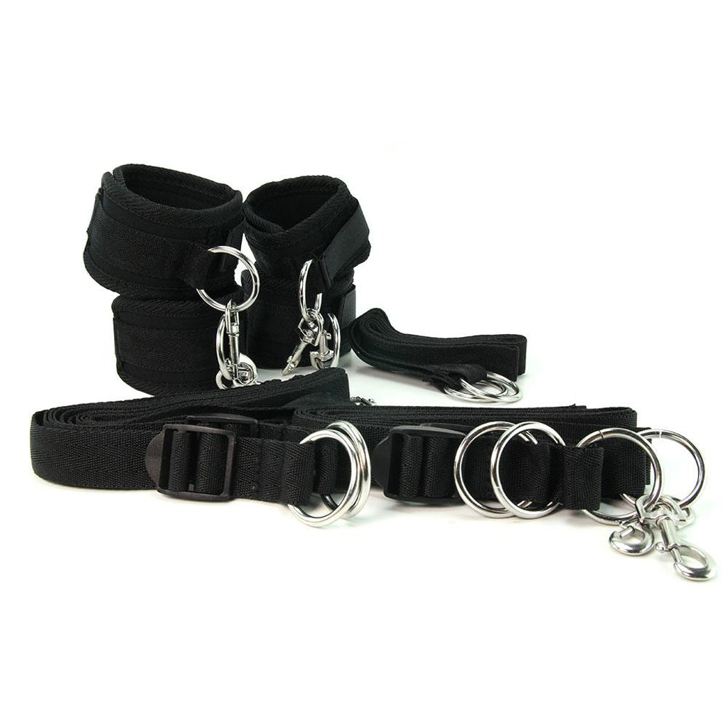 7 Piece Bed Spreader Restraint System - Tophatter's Adult Products Bondage and Fetish > Restraints - Tophatter Daily Deals