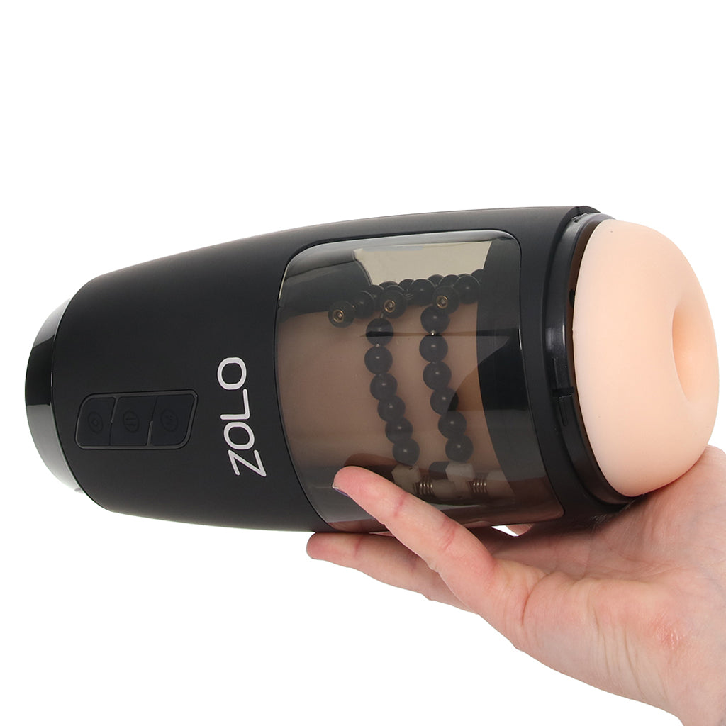 Zolo Upstroke Thrusting Beaded Auto Stroker - Tophatter's Adult Sex Toys Online Male Masturbators > Auto Strokers - Tophatter Daily Deals