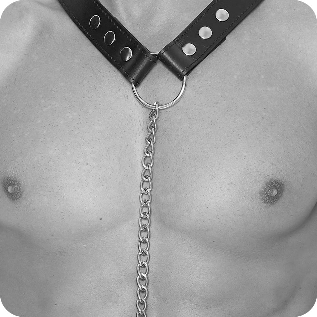 Ouch! Twisted Bit Bonded Leather Harness Bondage and Fetish > Tools & Accessories - Tophatter Daily Deals