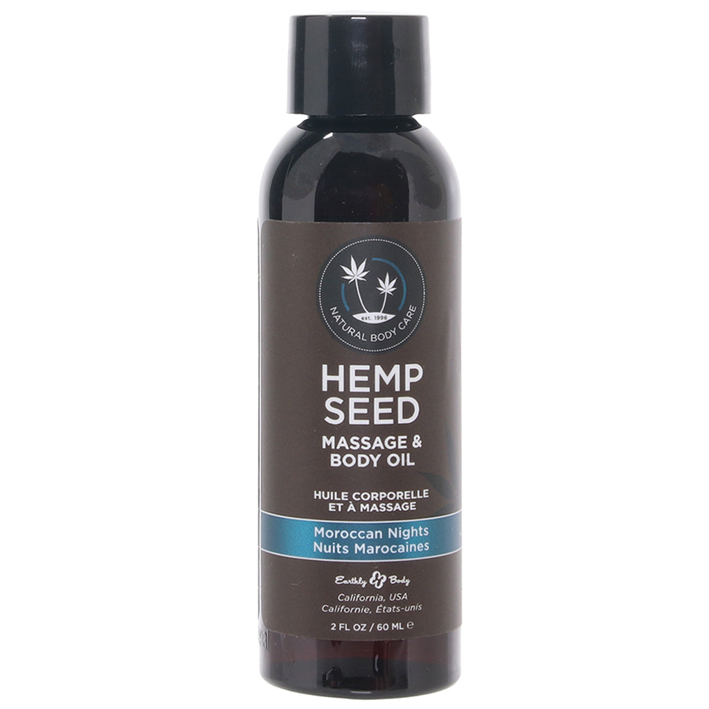 Hemp Seed Massage Oil 2oz/60ml in Moroccan Nights - Tophatter's Adult Products Sensual Love > Massage - Tophatter Daily Deals