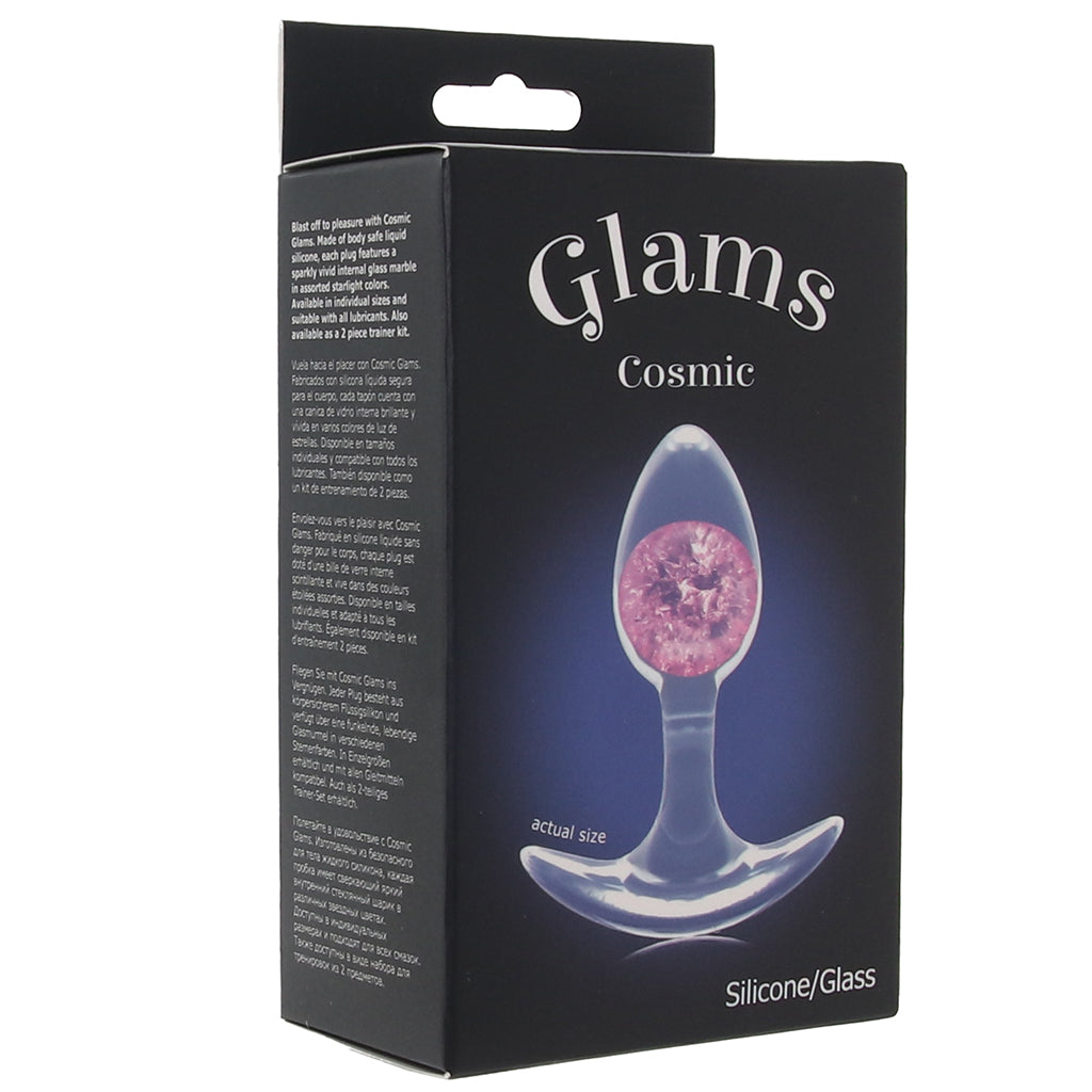 Cosmic Glams Pink Butt Plug in Small - Tophatter's Adult Sex Toys Online Anal Sex Toys > Butt Plugs - Tophatter Daily Deals