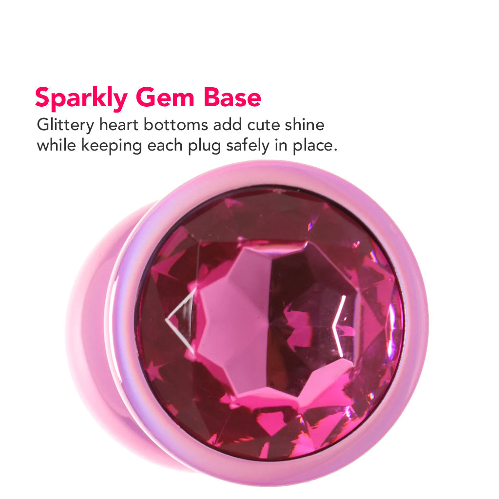 Ouch! Paris Collection Metal Anal Plug Set in Pink Anal Sex Toys > Butt Plugs - Tophatter Daily Deals