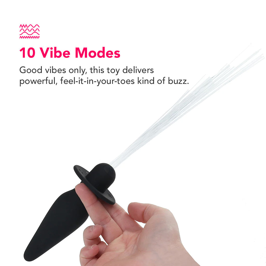 Southern Lights Vibrating Butt Plug in Black Anal Sex Toys > Butt Plugs - Tophatter Daily Deals