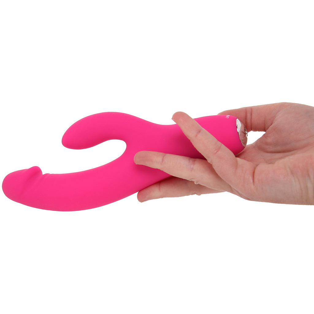 PinkCherry Realistic Slim Rabbit Vibe in Pink - Tophatter's Adult Sex Toys Online Vibrators > Rabbit Vibrators - Tophatter Daily Deals