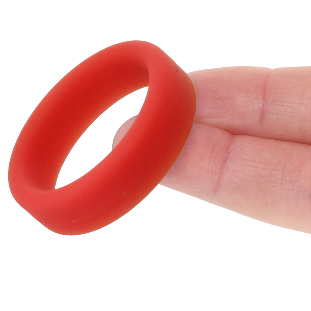 Soft Silicone C-Ring in Red - Tophatter's Adult Products Cock Rings - Tophatter Daily Deals