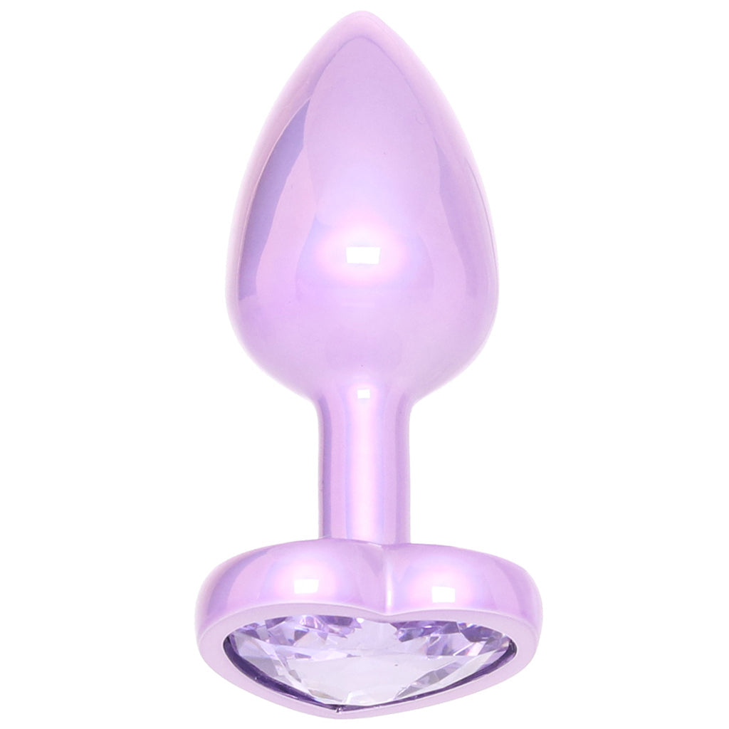Jewel Amethyst Heart Plug in Small - Tophatter's Adult Sex Toys Online Anal Sex Toys > Butt Plugs - Tophatter Daily Deals