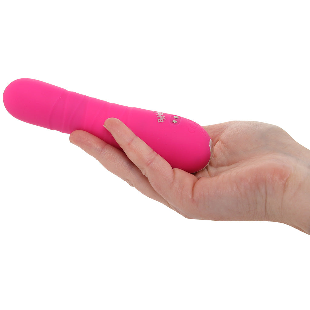 Bang! Thrusting Silicone Vibe in Pink Thrusting Dildos & Vibrators - Tophatter Daily Deals