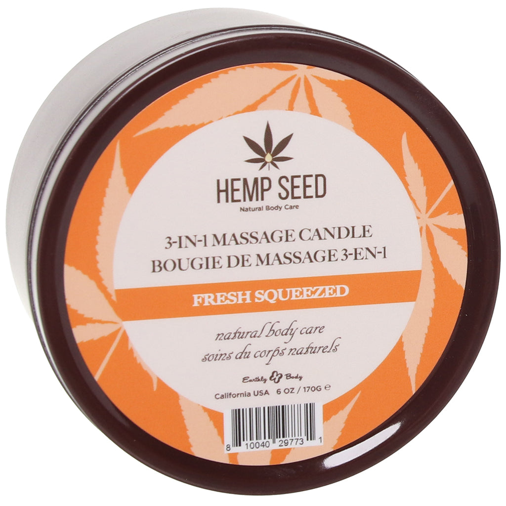 3-in-1 Massage Candle 6oz/170g in Fresh Squeezed - Tophatter's Adult Sex Toys Online Lubes and Lotions > Erotic Massage Oils - Tophatter Daily Deals