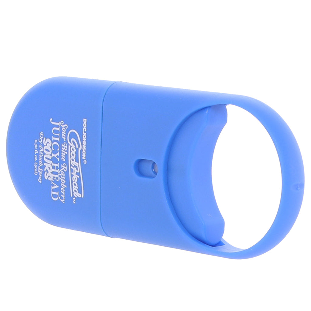 GoodHead Juicy Head Sours Spray To-Go in Blue Raspberry - Tophatter's Adult Sex Toys Online Lubes and Lotions > Flavored Sex Lubes - Tophatter Daily Deals