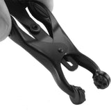 Master Series Monarch Noir Chained Clover Clamps Bondage and Fetish > Nipple Stimulators & Clamps - Tophatter Daily Deals