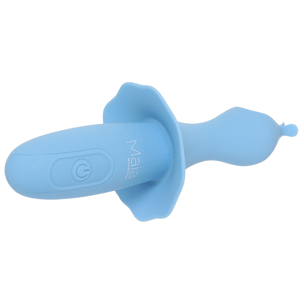Sienna Fluttering Silicone Vibe in Blue Vibrators > Clitoral Stimulators - Tophatter Daily Deals