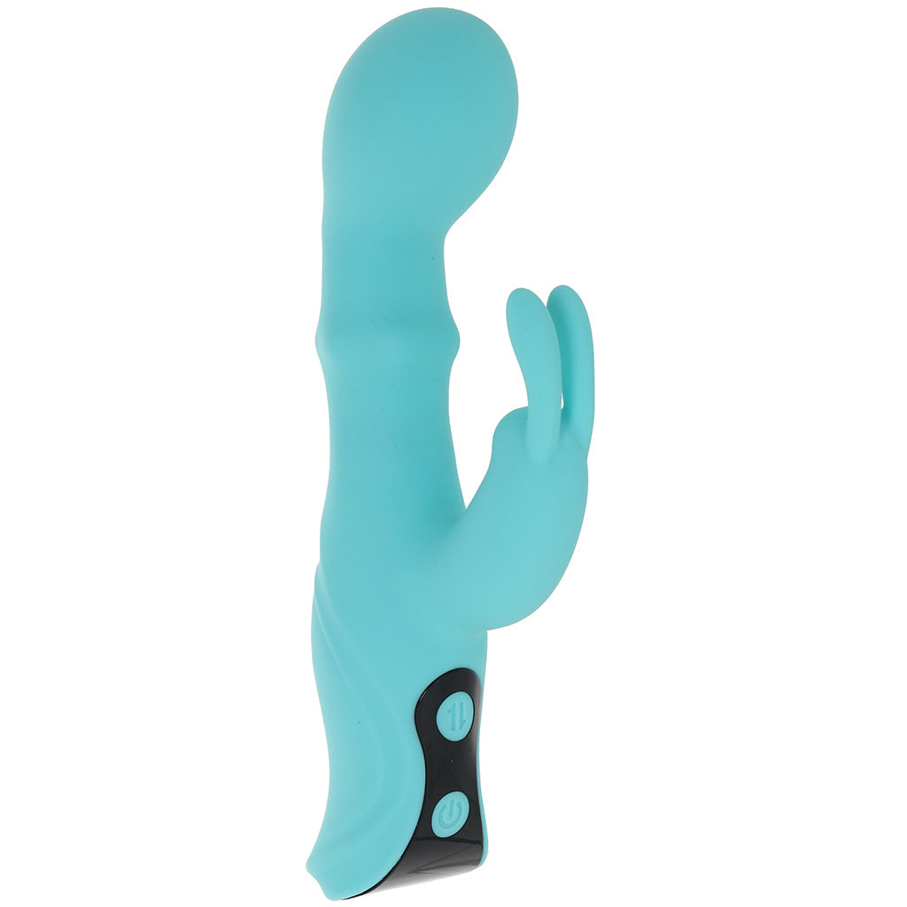Inya Cyberluxe Rabbit Vibe with Thrusting Ring Vibrators > Rabbit Vibrators - Tophatter Daily Deals