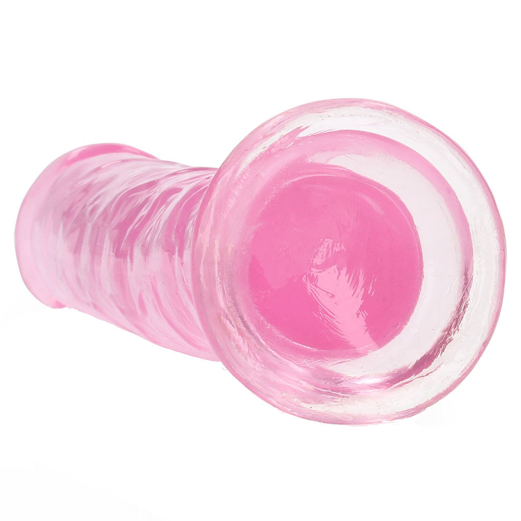 RealRock Crystal Clear Jelly 7 Inch Dildo in Pink - Tophatter's Adult Products Dildo Sex Toys > Realistic Dildos - Tophatter Daily Deals