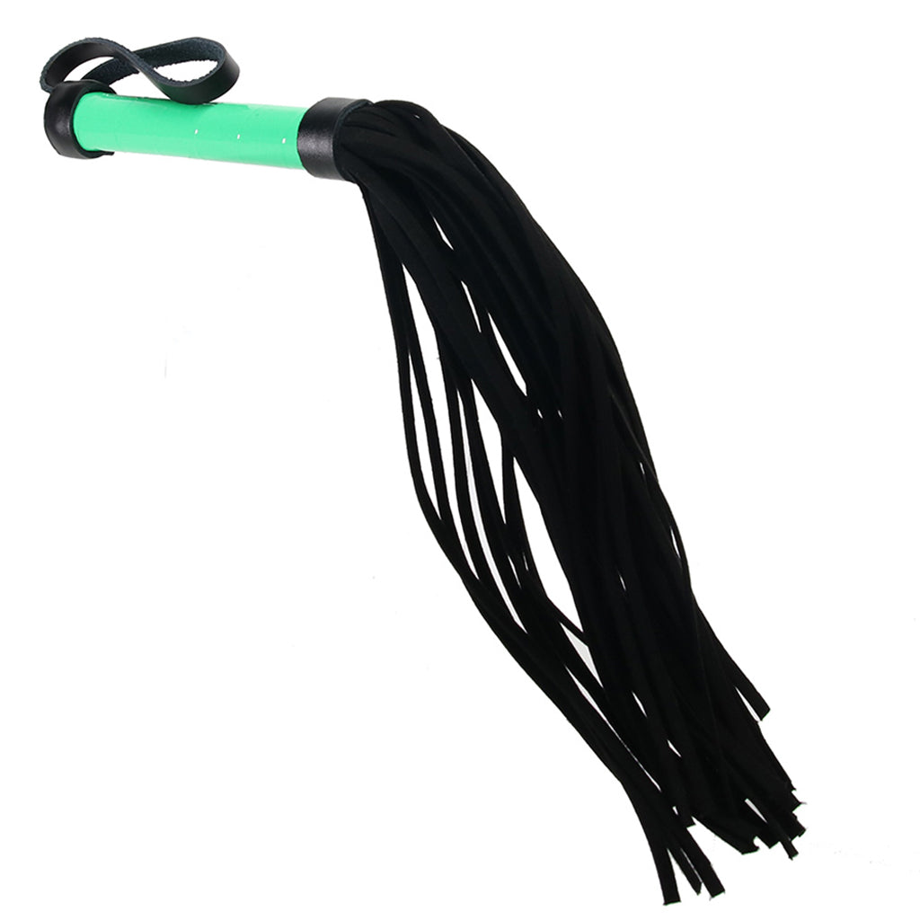 Electra Play Things Flogger in Neon Green Bondage and Fetish > Whips and Crops - Tophatter Daily Deals