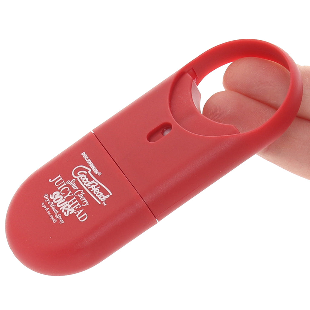 GoodHead Juicy Head Sours Spray To-Go in Cherry - Tophatter's Adult Sex Toys Online Lubes and Lotions > Flavored Sex Lubes - Tophatter Daily Deals