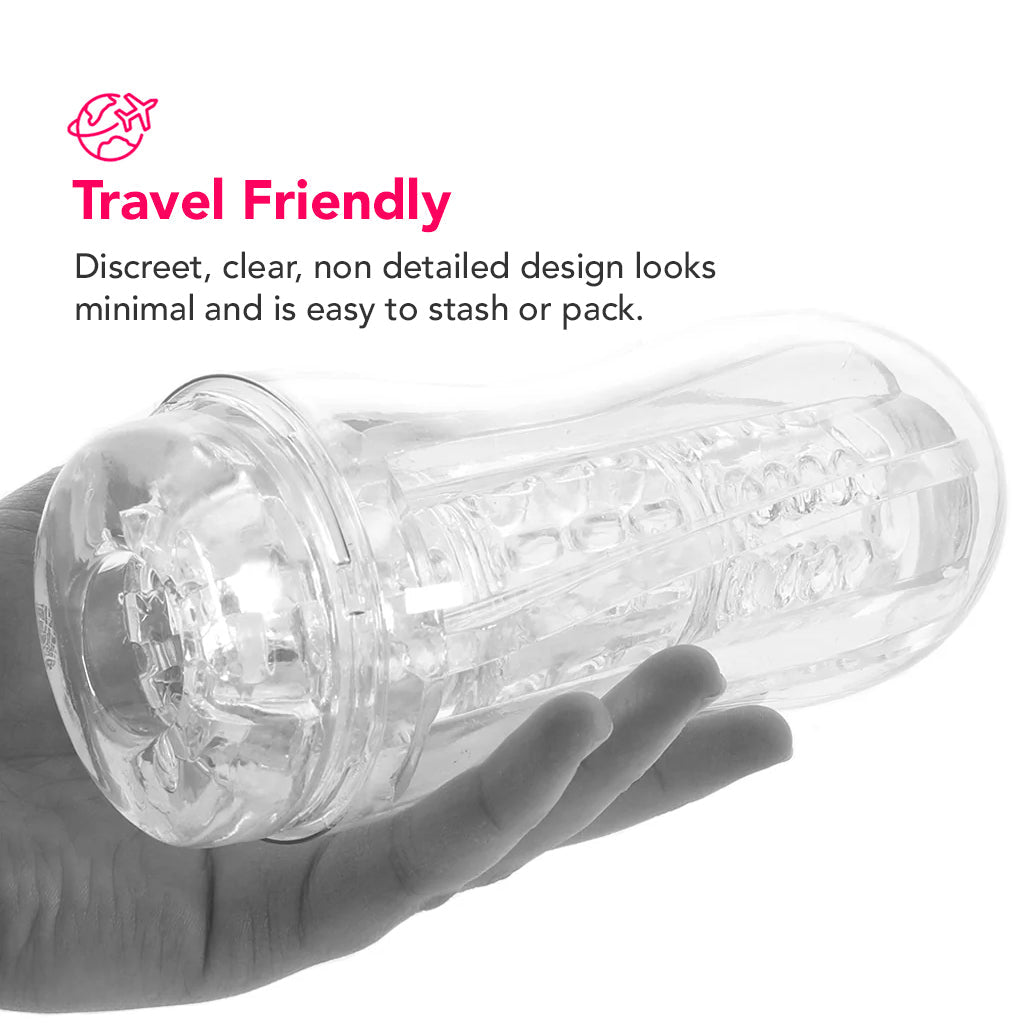 PDX Elite ViewTube See-Thru Stroker Male Masturbators > Self-Contained Strokers - Tophatter Daily Deals