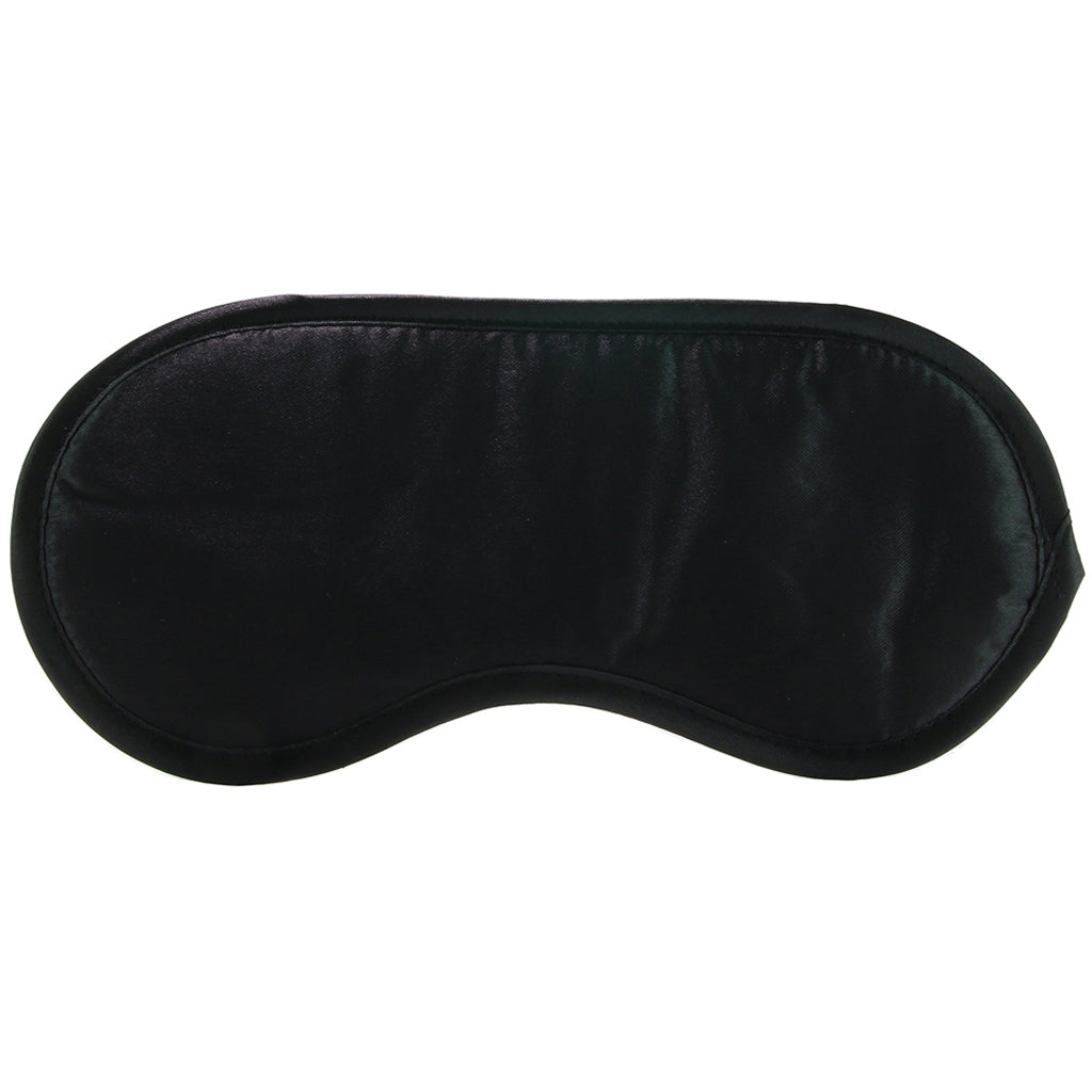 Sex & Mischief Satin Blindfold in Black Bondage and Fetish > Pleasure Masks and Dress Up Play - Tophatter Daily Deals