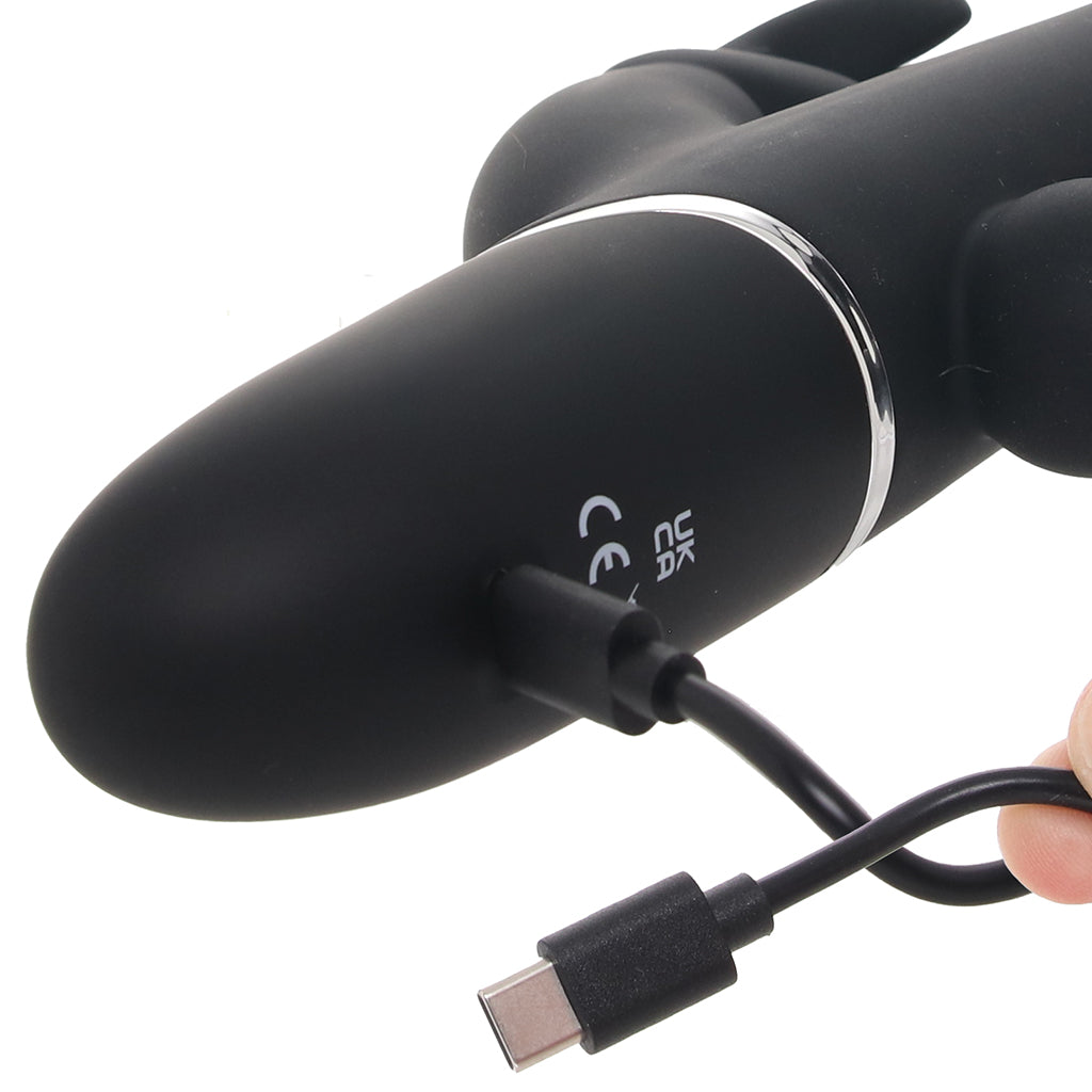 PinkCherry Triple Rabbit Vibe in Black Vibrators > Rabbit Vibrators - Tophatter Daily Deals
