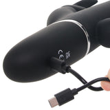 PinkCherry Triple Rabbit Vibe in Black Vibrators > Rabbit Vibrators - Tophatter Daily Deals