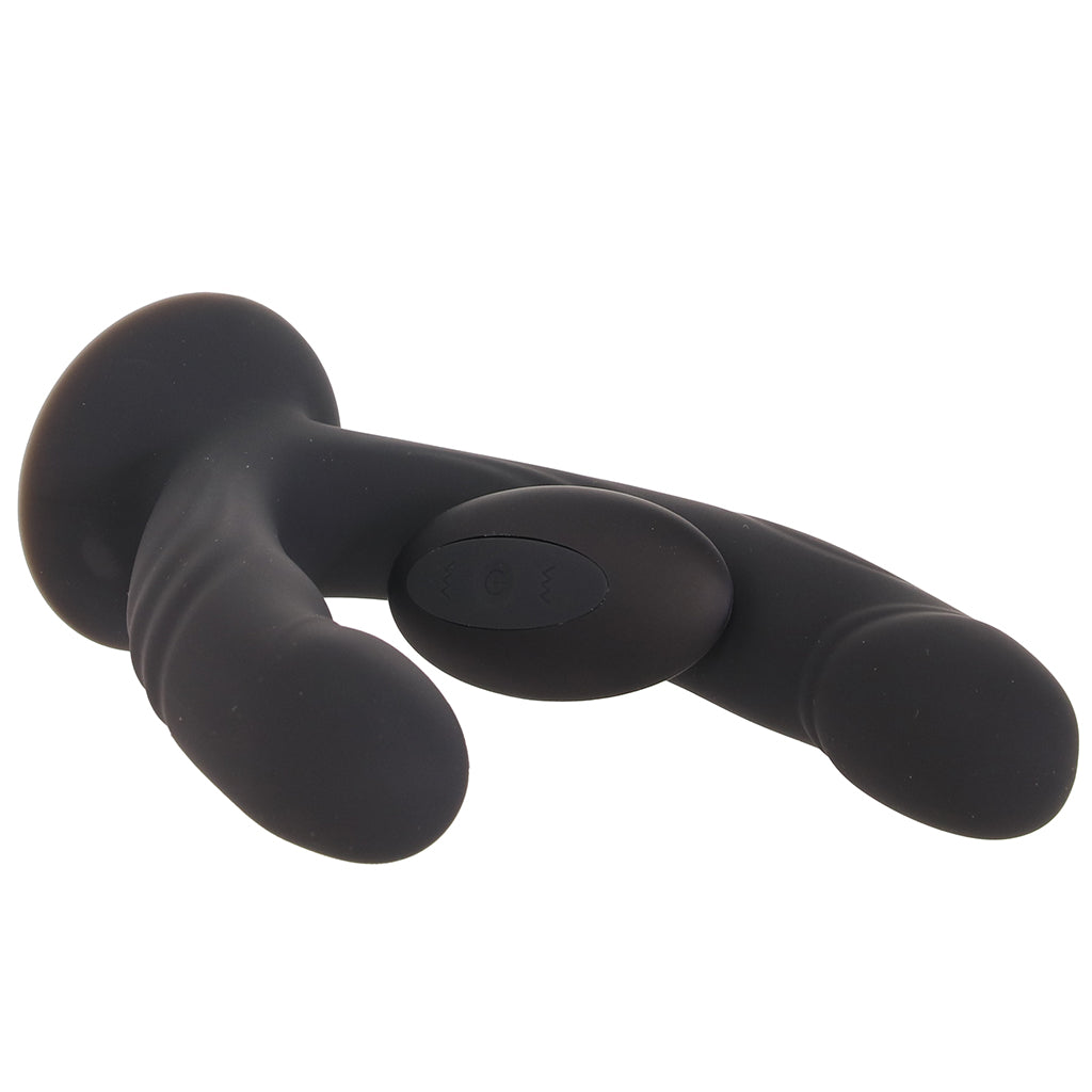 Inya Duet Vibrating Double Dildo in Black Vibrators > Double Penetration - Tophatter Daily Deals