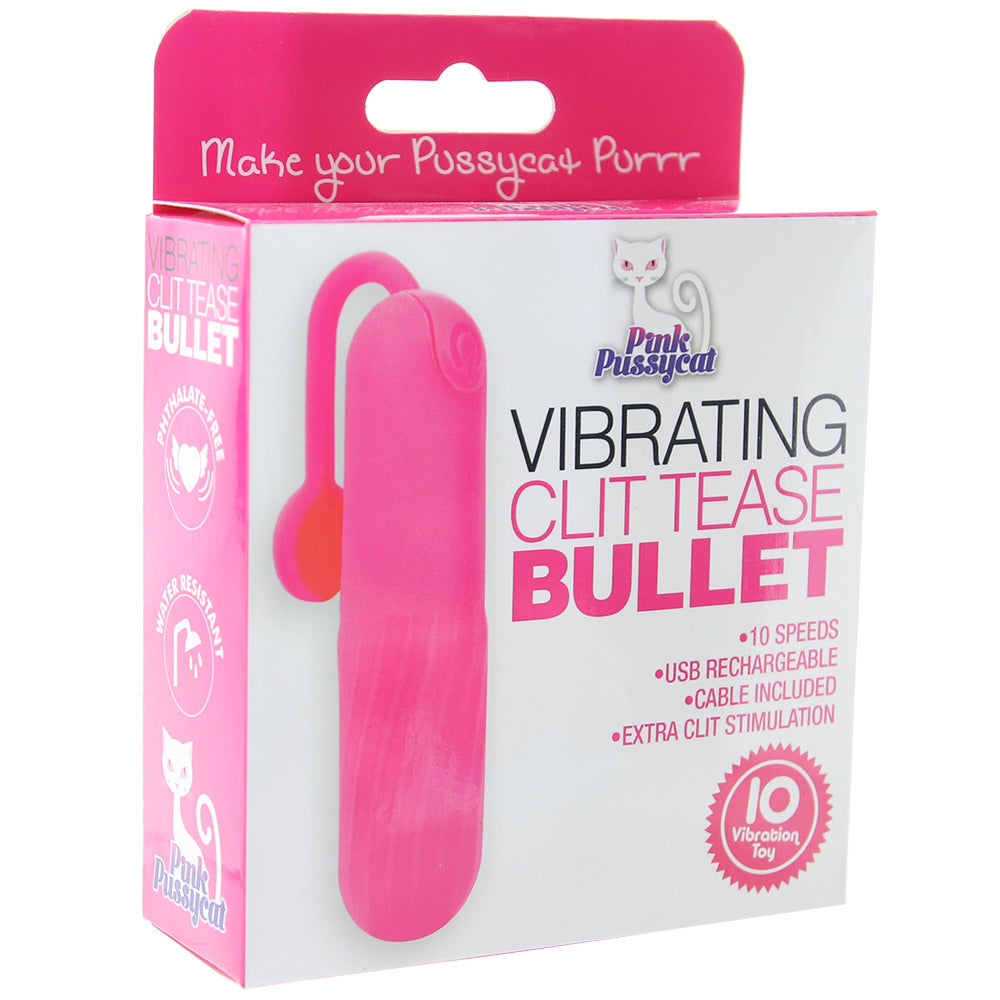 Pink Pussycat Clit Tease Bullet Vibe Vibrators > Bullet and Egg Vibrators - Tophatter Daily Deals