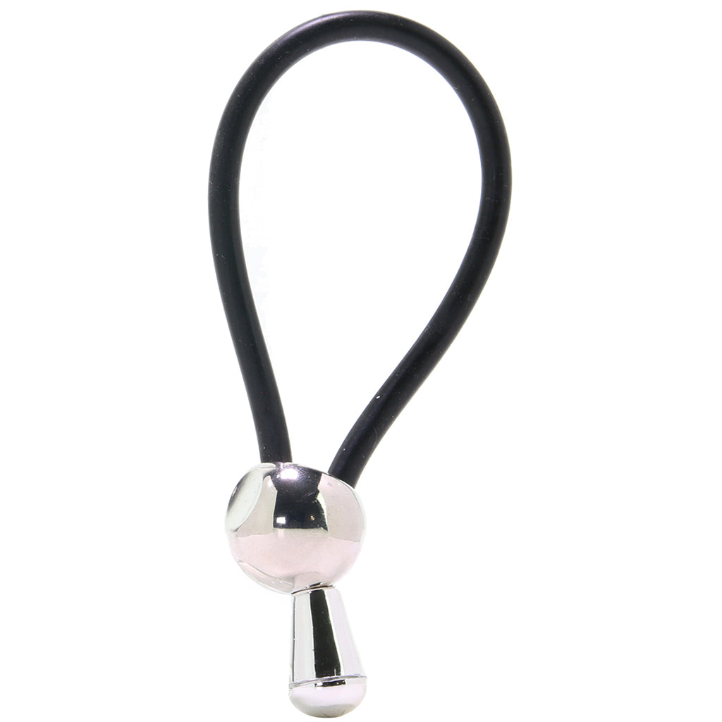 E-Z Cinch Silicone Lasso Cock Ring in Black - Tophatter's Adult Products Cock Rings - Tophatter Daily Deals